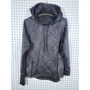 Athleta Heathered gray active hooded pullover size XS